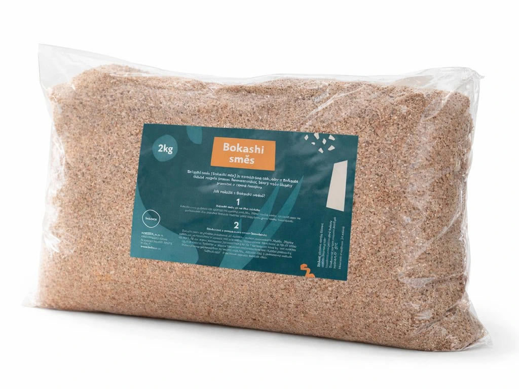 Směs Bokashi od Kokozy Jedno balení obsahuje 2 kg směsi.